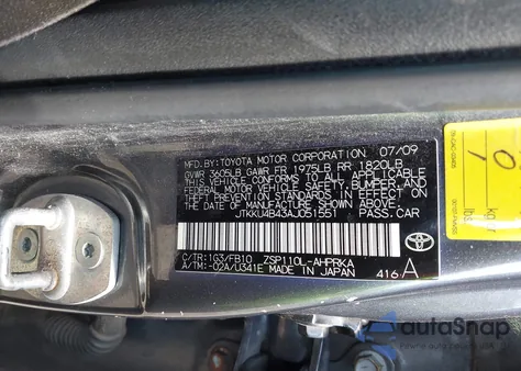 2010 Scion Xd z USA, uszkodzony, nr VIN JTKKU4B43AJ051551